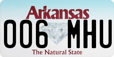AR license plate 006MHU