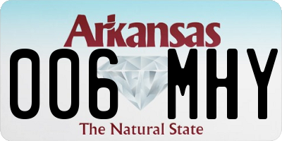 AR license plate 006MHY