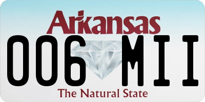 AR license plate 006MII