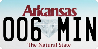 AR license plate 006MIN