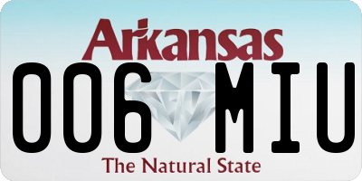 AR license plate 006MIU
