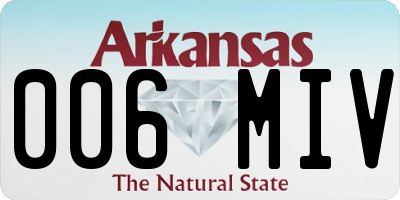 AR license plate 006MIV