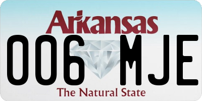 AR license plate 006MJE