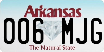 AR license plate 006MJG