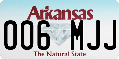 AR license plate 006MJJ