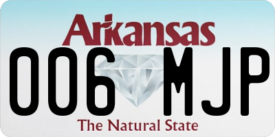 AR license plate 006MJP