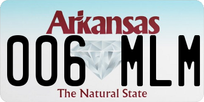 AR license plate 006MLM
