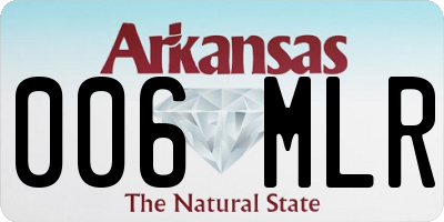 AR license plate 006MLR