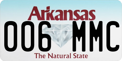 AR license plate 006MMC