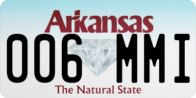 AR license plate 006MMI