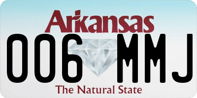 AR license plate 006MMJ