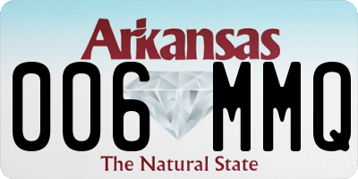 AR license plate 006MMQ