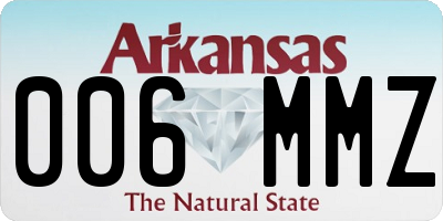 AR license plate 006MMZ