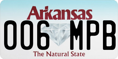 AR license plate 006MPB