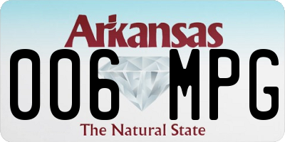 AR license plate 006MPG