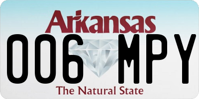 AR license plate 006MPY