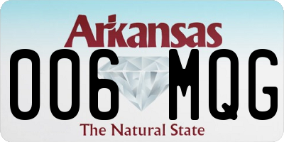 AR license plate 006MQG