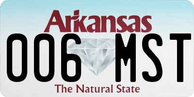 AR license plate 006MST