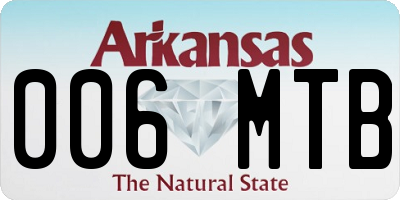AR license plate 006MTB