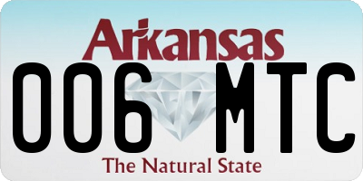 AR license plate 006MTC