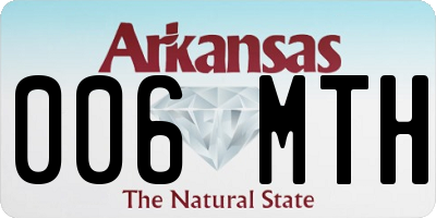 AR license plate 006MTH