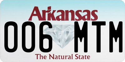 AR license plate 006MTM