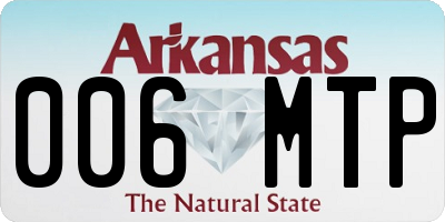 AR license plate 006MTP