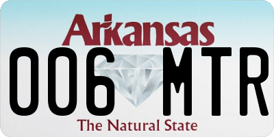 AR license plate 006MTR