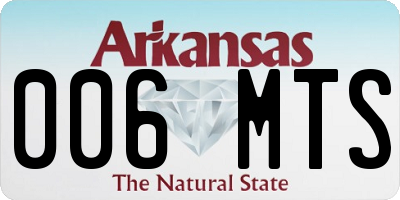 AR license plate 006MTS
