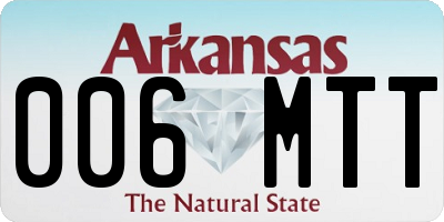AR license plate 006MTT
