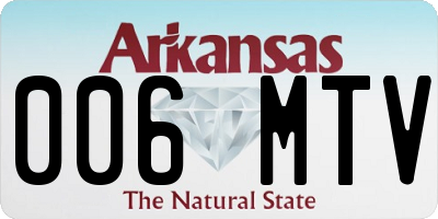 AR license plate 006MTV