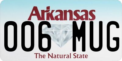 AR license plate 006MUG