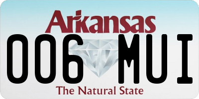 AR license plate 006MUI