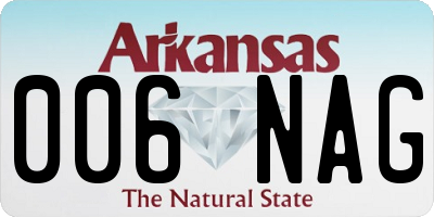 AR license plate 006NAG