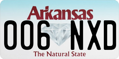AR license plate 006NXD