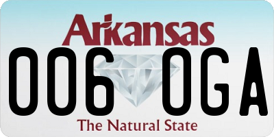 AR license plate 006OGA
