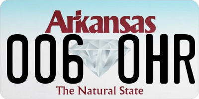 AR license plate 006OHR