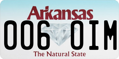 AR license plate 006OIM