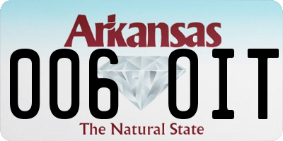 AR license plate 006OIT