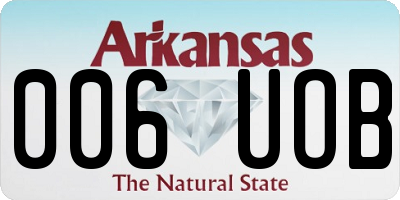 AR license plate 006UOB