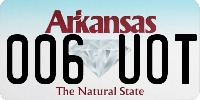 AR license plate 006UOT