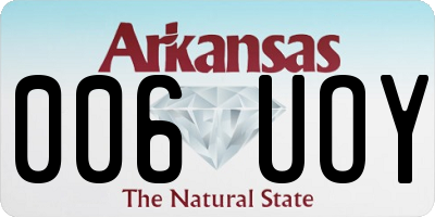 AR license plate 006UOY