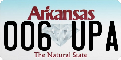 AR license plate 006UPA