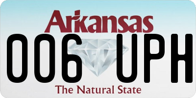 AR license plate 006UPH