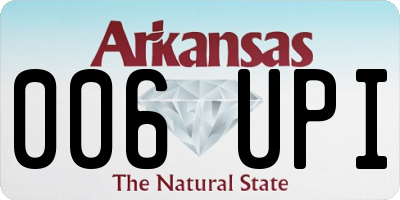 AR license plate 006UPI