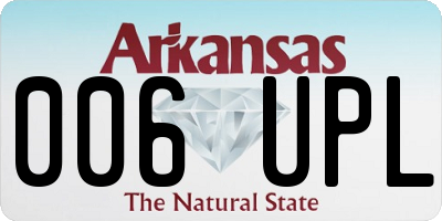 AR license plate 006UPL