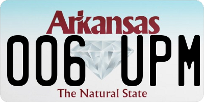 AR license plate 006UPM