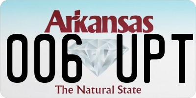 AR license plate 006UPT