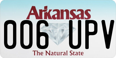 AR license plate 006UPV