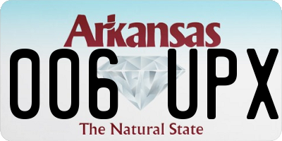 AR license plate 006UPX